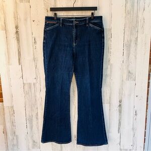 Lauren Ralph Lauren Women’s Flare Leg Dark Blue Denim Jeans Size 14… 34X32